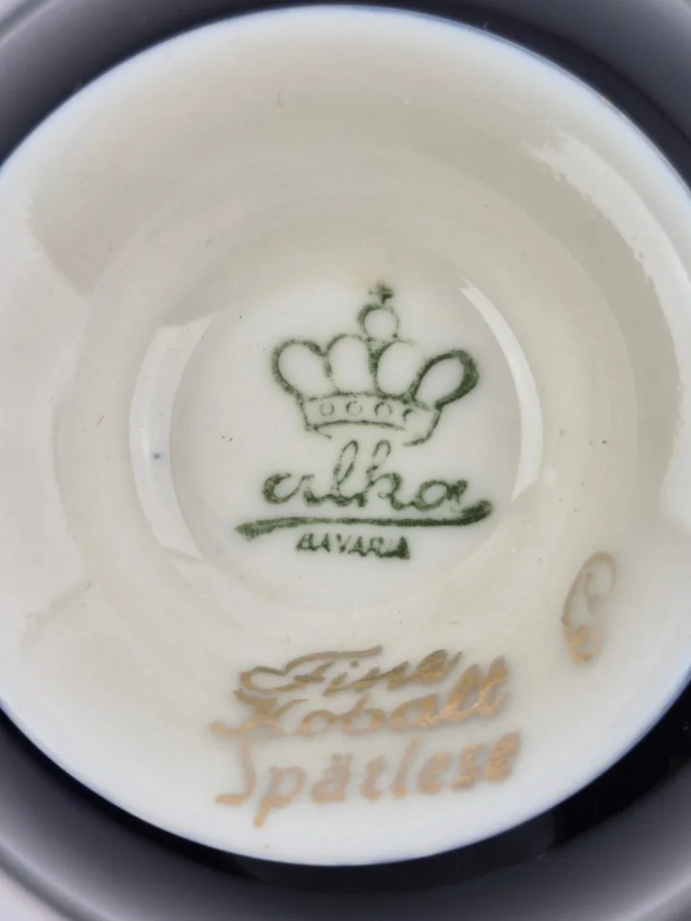 Alka Bavaria Fine Kobalt Spatlese Footed Demitasse Tea Espresso Cup